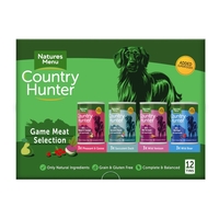 Natures Menu Country Hunter Game Meat Selection Cans - Saver Pack: 24 x 400g
