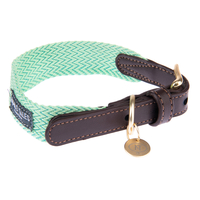 Nomad Tales Bloom Collar - Mint - Size M: 40 - 46 cm Neck Circumference,  32mm Width