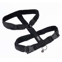Nomad Tales Blush Harness - Ebony - Size L: 60 - 91 cm Chest Circumference,  25mm Width