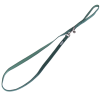 Nomad Tales Blush Necklace,  emerald - Matching leash: 120 cm long,  15 mm wide