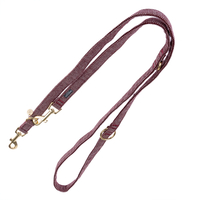 Nomad Tales Calma Harness - Burgundy - Matching lead: 200 cm long,  20 mm wide