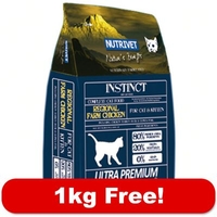 Nutrivet Instinct Dry Cat Food 5kg + 1kg Free! - Wild Ten Fish (6kg)