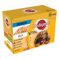 Pedigree Senior Pouch in Jelly Multipack - Saver Pack: 24 x 100g