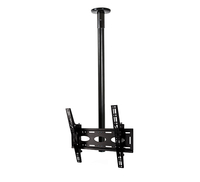 B-Tech Universal Flat Screen Ceiling Mount with Tilt (VESA 400) - 1m Ø