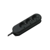 Bachmann 387.172 power extension 5 m 3 AC outlet(s) Black