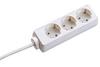 Bachmann 3x Schuko H05VV-F 3G 1.50mm² 16A/3680W 3m power extension 3 A