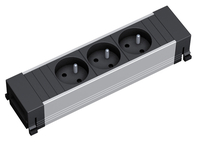 Bachmann 916.1129 power extension 0.1 m 3 AC outlet(s) Black