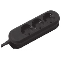 Bachmann SMARTLINE power extension 3 m 3 AC outlet(s) Indoor Black