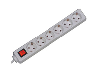 Bachmann Surge protector,  3m White 6 AC outlet(s) 250 V