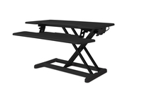 BakkerElkhuizen Adjustable Sit-Stand Desk Riser 2 Black
