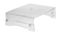 BakkerElkhuizen Q-riser 110 61 cm (24") Transparent Desk