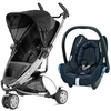 Quinny Zapp Xtra 2 Silver Frame CabrioFix Travel System