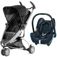 Quinny Zapp Xtra 2 Silver Frame CabrioFix Travel System