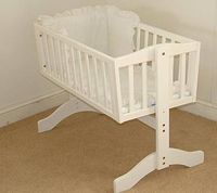 Saplings Bethany Swinging Crib White