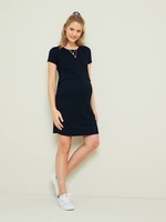 2-in-1 Effect Dress,  Maternity & Nursing Special black dark solid
