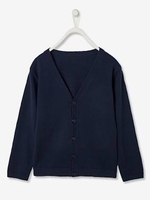 Cardigan for Boys blue dark solid with design