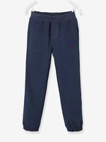 Cargo Trousers with Fleece Lining for Boys blue dark solid