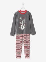 Guitar Pyjamas in Velour for Boys grey medium mixed color