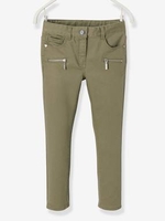 Indestructible Slim Leg Trousers for Girls black dark solid