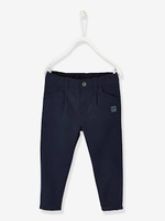 Indestructible Trousers with Lining for Baby Boys grey dark solid