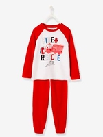 Pyjamas for Boys red dark solid with design