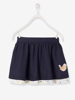 Reversible Skirt for Girls white light all over printed