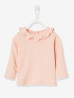 Rib Knit Jumper for Baby Girls pink light solid