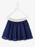 Skirt for Girls blue dark solid
