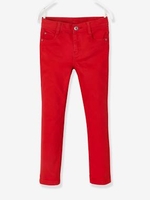 Slim Leg Trousers for Boys black dark solid