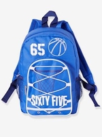 Sports Backpack for Boys blue dark solid with design