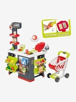 Super Market SMOBY grey medium solid with design