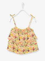 Top for Girls white light all over printed