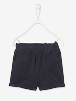 Velour Shorts for Babies dark blue