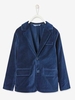 Velvet Jacket for Boys dark blue