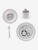 VERTBAUDET 4-Piece BPA-Free Meal Set blue dark striped