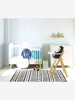 VERTBAUDET MagicPouss Progressive Wooden High Chair grey