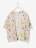 Viscose Kimono for Girls white light all over printed