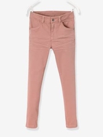 WIDE Hip Slim Trousers for Girls brown dark solid
