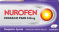 Nurofen Migraine Pain 342mg Caplets
