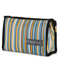 men-ü Stripes Toiletry Bag – Grey/Blue/Yellow