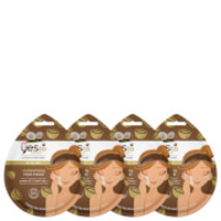 yes to Coconut Moisturizing Mud Single Use Mask (Pack of 4)