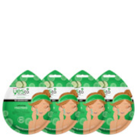 yes to Cucumber Calming Mud Single Use Mask (Pack of 4)