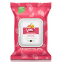 yes to Grapefruit Rejuvenating Facial Wipes (Pack of 25)